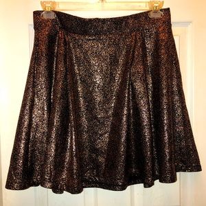 Black & Gold Speckled Skirt